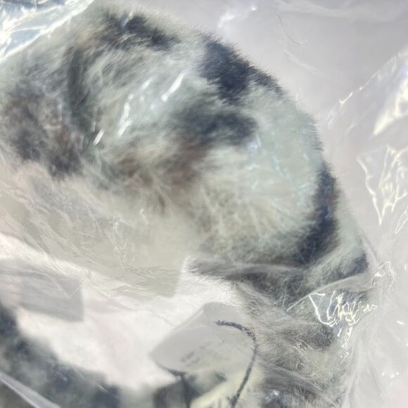 EUGENIA KIM Dora Faux Fur Headband Gray Leopard Womens Fake Fur Hair Band OS - Picture 6 of 10